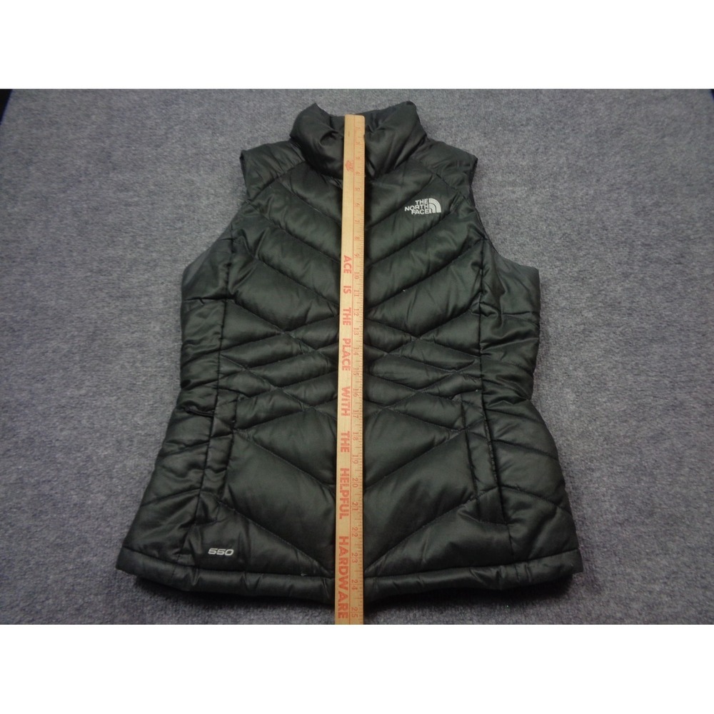 The North Face 550 Fill Down Vest Black Womens Small Puffer Quilted - Picture 11 of 11